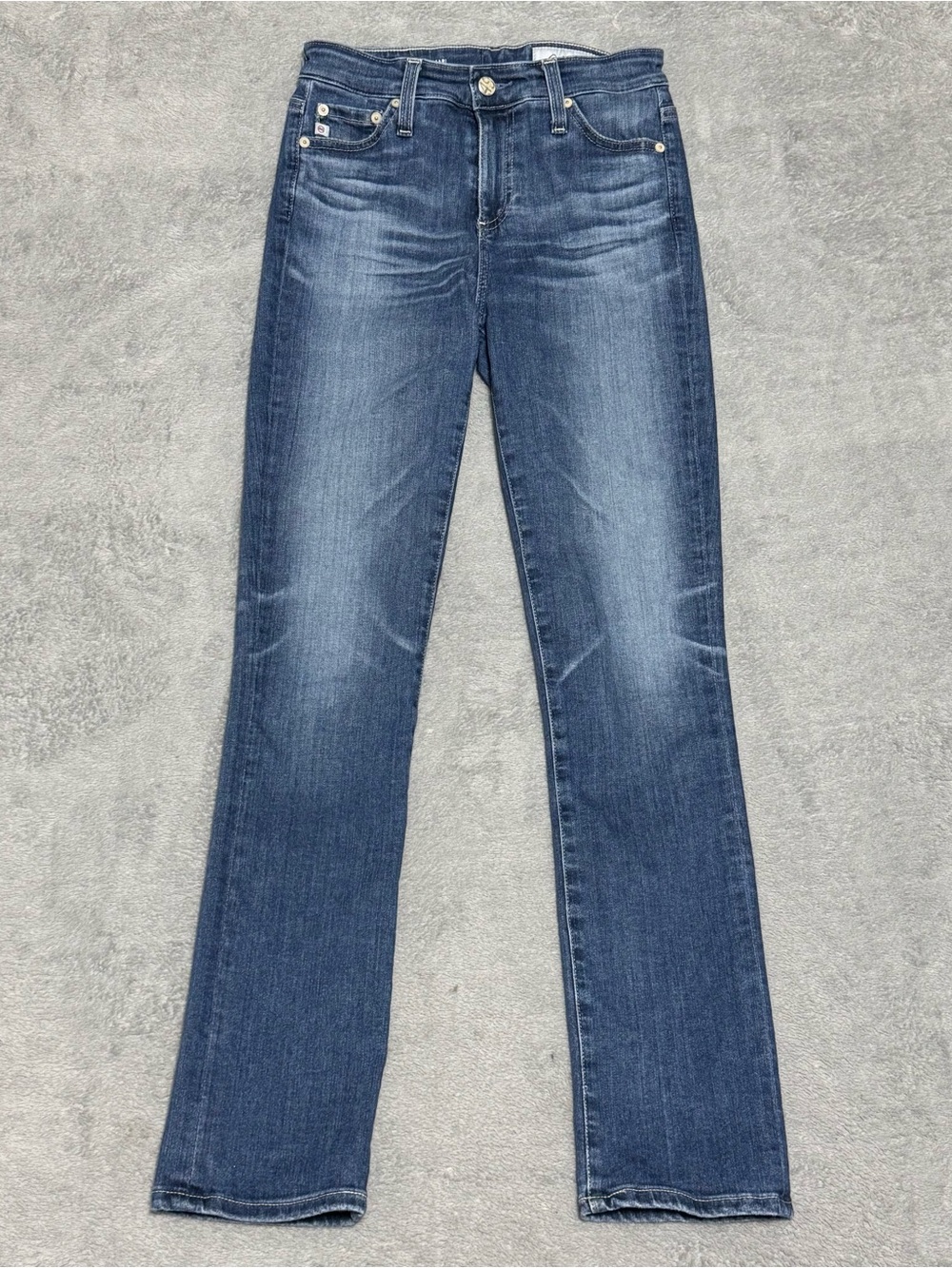 AG Adriano Goldschmied Mari High Rise Straight Womens Jeans Blue 25x29 Casual